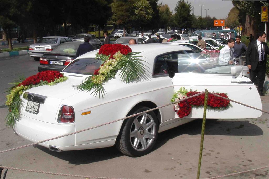 عکس گران قیمت ‌ترین ماشین عروس ایران!! 