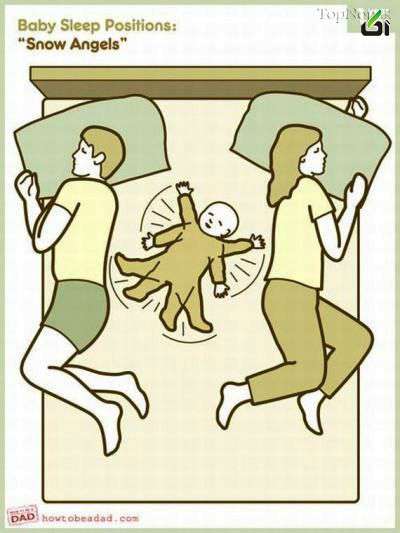 طرز خوابیدن زن و شوهر 