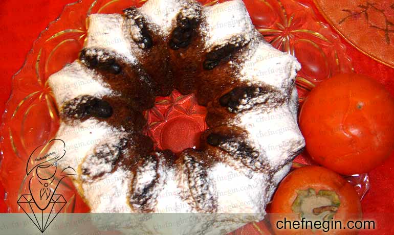   کیک خرمالو     persimmon cake