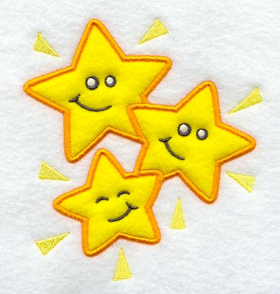 Happy Star Bunch (Applique)