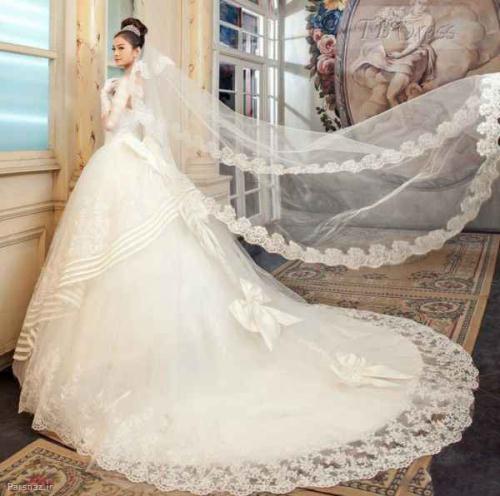 مدل های جدید لباس عروس 1395 خانه مد شیر خانی 