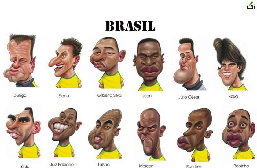 کاریکاتورهای جالب از تیم های ملی فوتبال - آکا