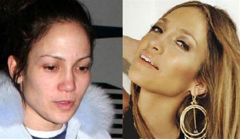 عکس های چهره زنان معروف هالیوود قبل و بعد آرایش