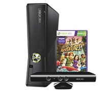مایکروسافت ایکس باکس 360  اسلیم 4 گیگابایت همراه با کینکت - Microsoft Xbox 360 Slim 4GB Console with Kinect