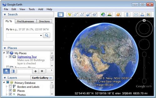 Google Earth 6.1.0.5001