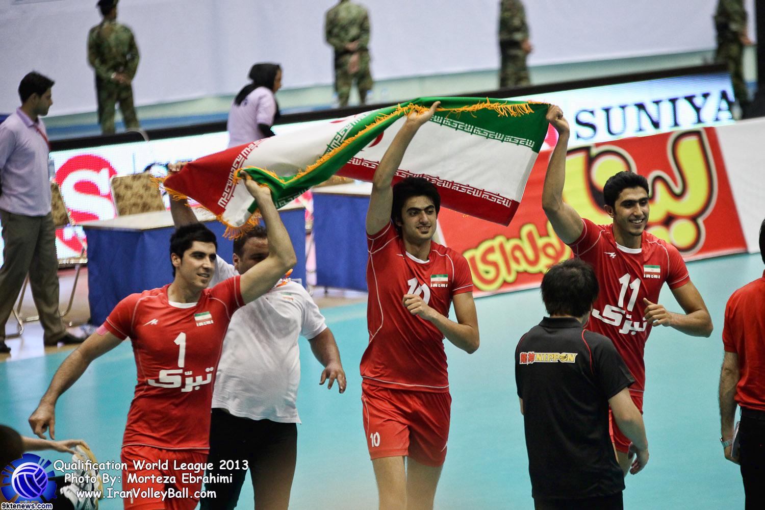 پیروزی تیم ملی والیبال ایران
