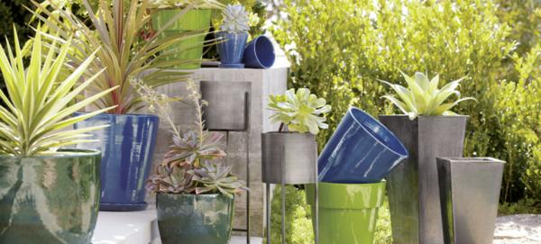 modern garden pots مدل طراحی نما و محوطه سازی
