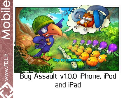 Bug Assault 1.0.0 iPhone iPod iPad Game - بازی آیفون یورش حشرات