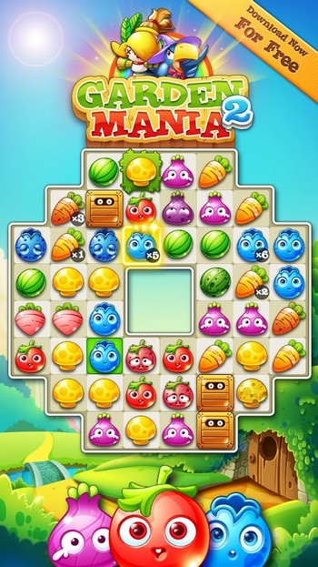 دانلود بازی ردیف کردن سه عددی میوه ها – Garden Mania 2 1.1.1