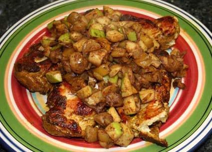 Moroccan Chicken with Dates and Apples recipe picture