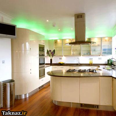 مدلهای نورپردازی زیبا برای آشپزخانه (تصویری)