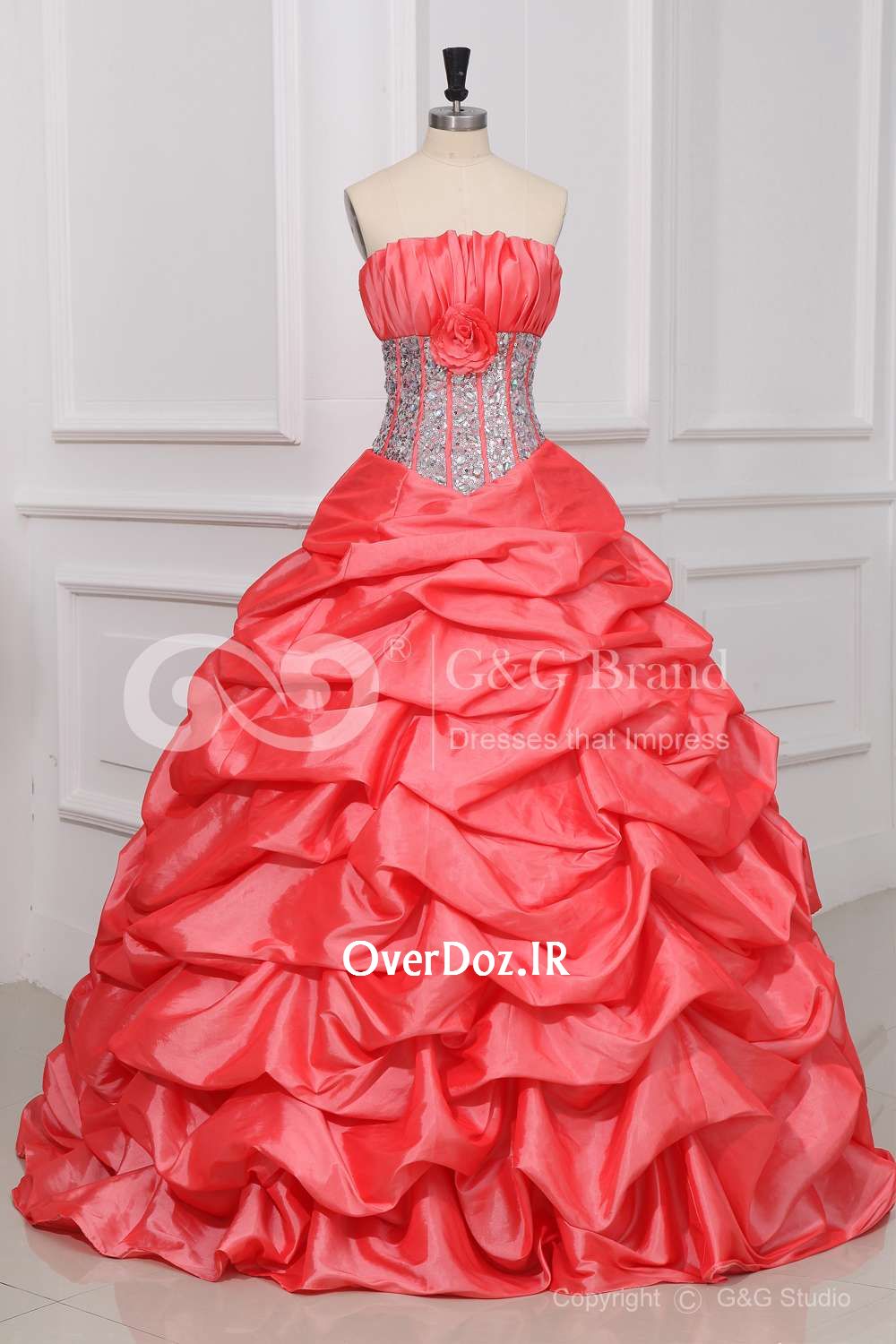 Hotnaz com   c503075ddde0794a51b17286bd88f2d7 لباس عروس رنگی سری1