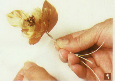 www.nazweb.ir آموزش ساخت گل های پارچه ای