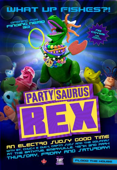 دانلود انیمیشن کوتاه داستان اسباب بازی مهمانی رکس ، Partysaurus Rex 2012
