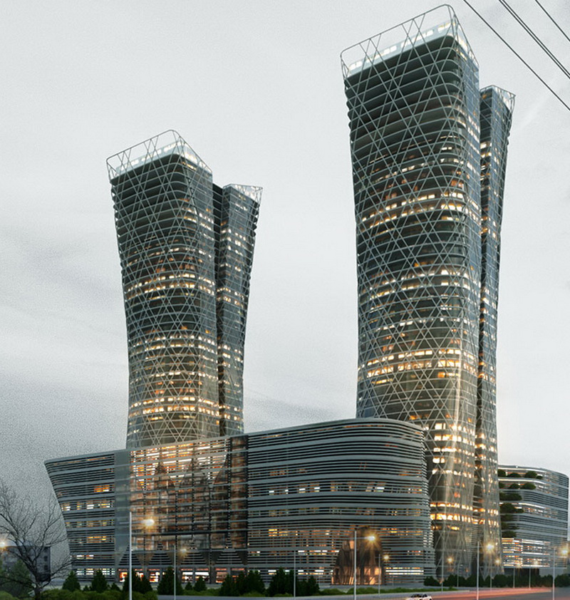 گزارشی از پیشرفت مجتمع آیسان با دو برج 39 و 40 طبقه و 1800 واحد تجاری 
