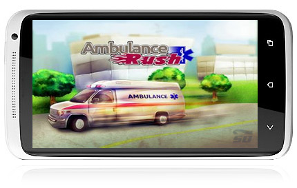 دانلود بازی رانندگی دیوانه وار با آمبولانس، مخصوص موبایل (اندروید) - Ambulance Rush Android Game