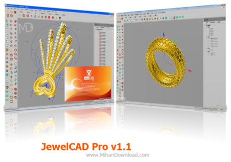 دانلود نرم افزار طراحی سه بعدی جواهرات JewelCAD Pro v1.1