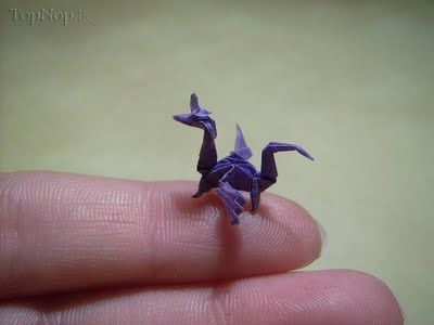 کوچکترین اوریگامی های دنیا (21 عکس)