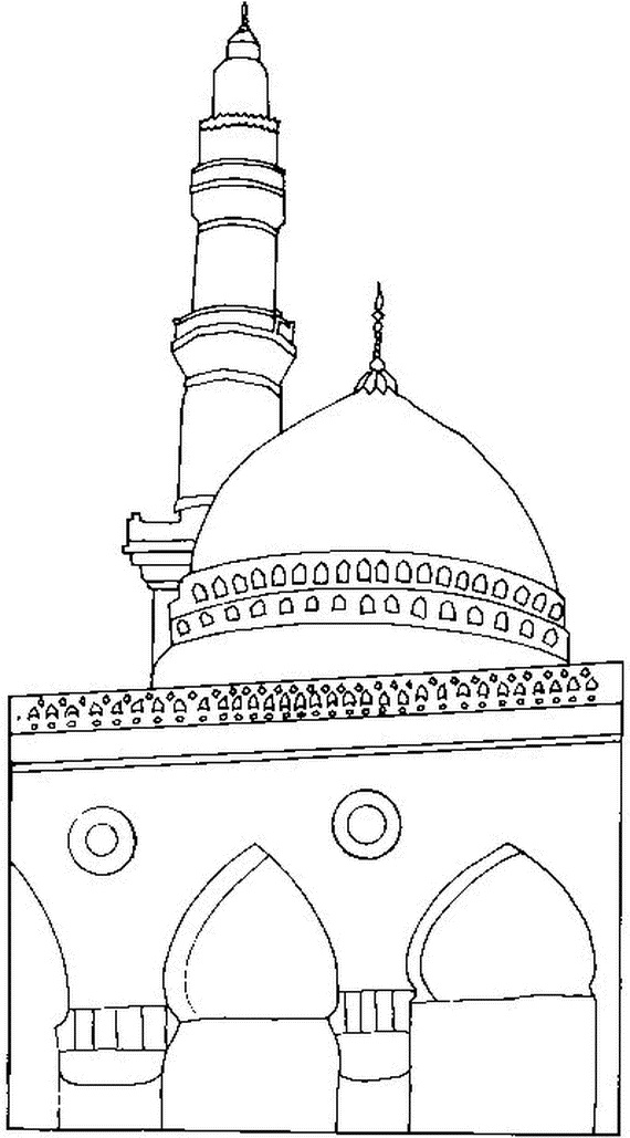 نقاشی رنگ آمیزی _ طرحهایی از کعبه و مسجد