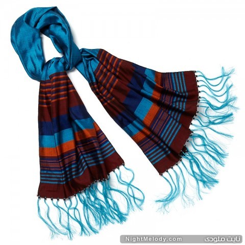 bajalia saleha striped afghan scarf d 20120809171519333202696 480x4801 مدل شال تابستانی زنانه۹۲
