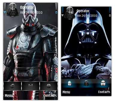 تم های اسکلت من برای سیمبیان سری 60 ورژن 5 - Skull Vader themes s60v5