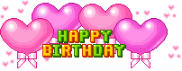 Happy Birthday Pink Balloons animation