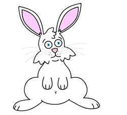 آموزش گام به گام نقاشی خرگوش کارتونی