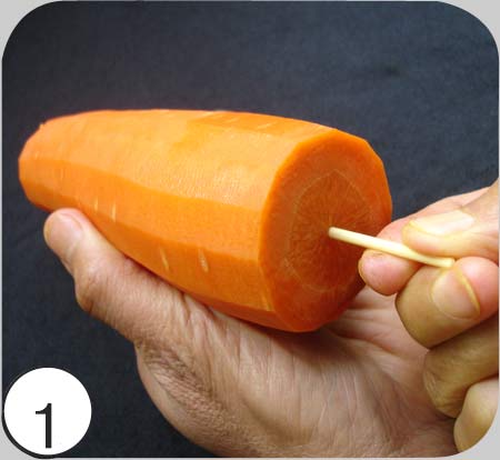تزئین هویج توری شکل 1