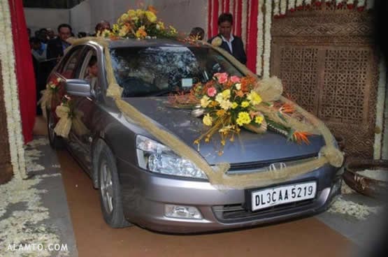 عکس تزیین ماشین عروس