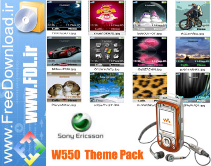 w550 theme pack by www.freedownload.ir دانلود جديدترين تم هاي سوني اريكسون w550