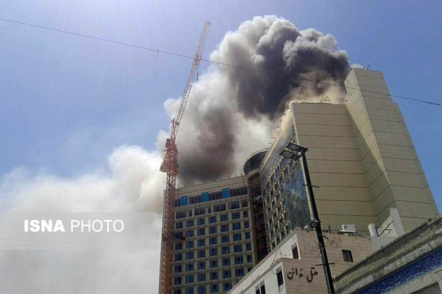 اخبارحوادث ,خبرهای  حوادث  ,آتش‌سوزی هتلی در مشهد