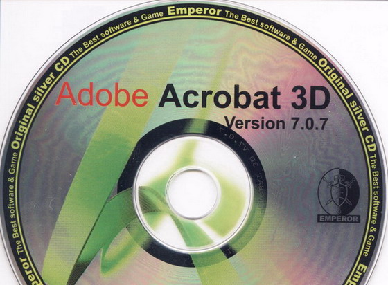 تبدیل تمام فرمتها به آکروبات . Adobe Acrobat 3D 7 Full Version  حتی نقشه های سه بعدی کت 