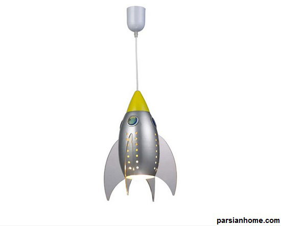 چراغ تزئینی مدل راکت برای اتاق کودک