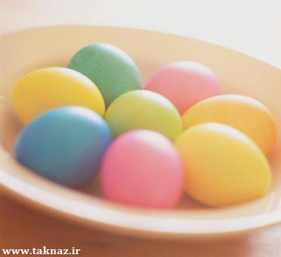 طرز تهیه تخم مرغ رنگی شب عید + تصاویر