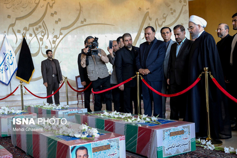 وداع با شهدای حمله تروریستی تهران
