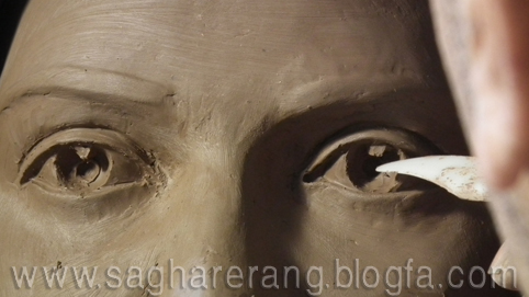 مراحل ساخت مجسمه چهره