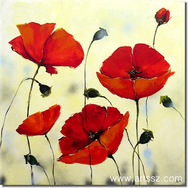 Handmade-Decoration-Flower-Oil-Painting-