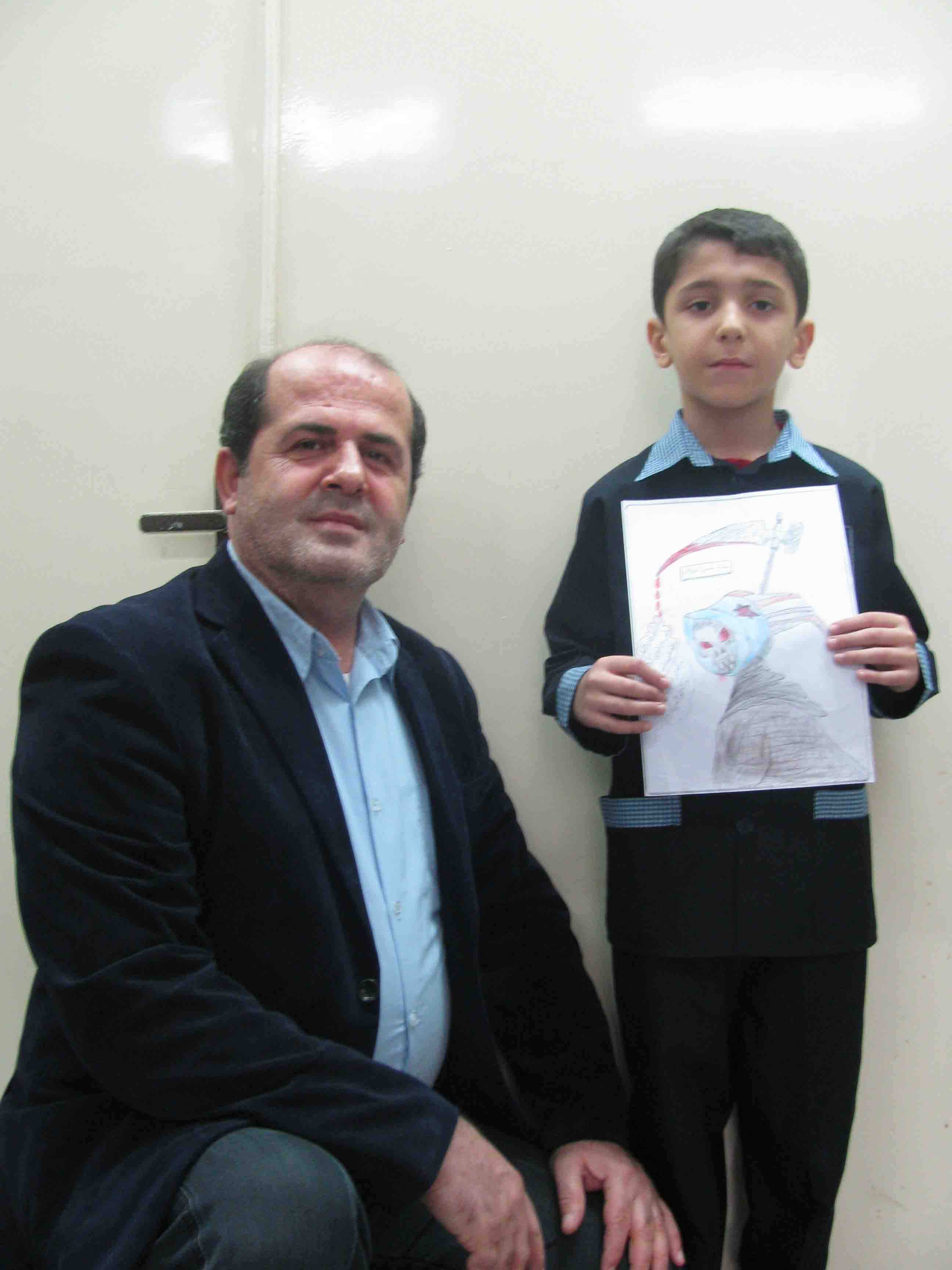 محمدحیسن مرزبان رتبه اول آموزشگاهی در نقاشی آبان91