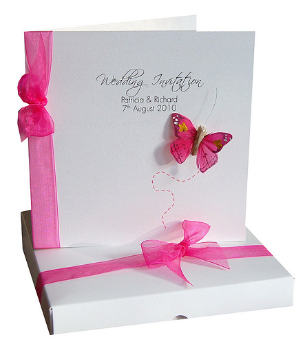 bespoke-flutter-hot-pink-wedding-invitat