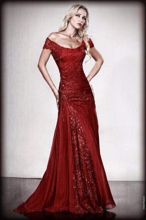جدیدترین مدل لباس مجلسی رنگ قرمز