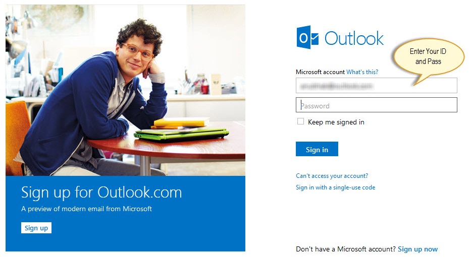 ایجاد ایمیل موقت در سرویس ایمیل Outlook