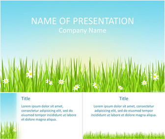 Spring Field PowerPoint Template