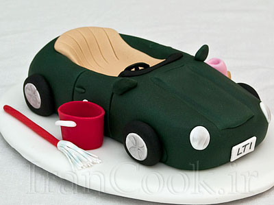 کیک تولد پسرانه ماشین 