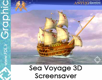 Sea Voyage 3D Screensaver - اسکرین سیور سه بعدی سفر دریایی 