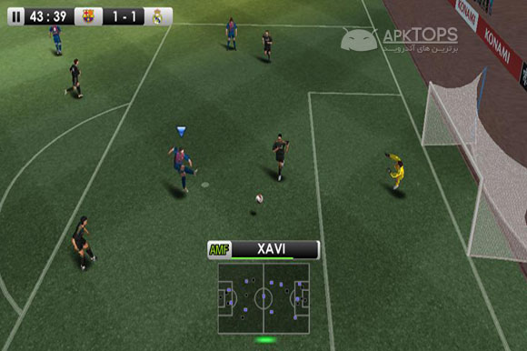 دانلود نسخه جدید بازی فوتبال Pes 2012 با گرافیک خیره کننده به همراه دیتا برای آندروید PES 2012 Pro E