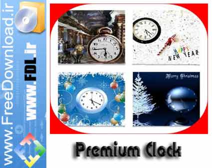 دانلود نرم افزار رایگان www.freedownload.ir - ساعت گرافیکی ویندوز Premium Clock v2.49