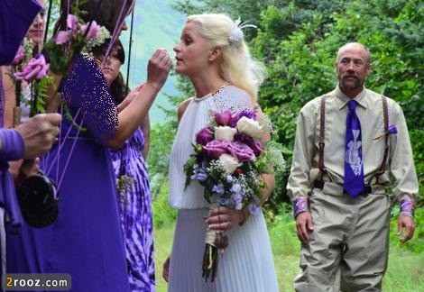 River wedding bride t470 مراسم ازدواج عجیب زوج عاشق ماهیگیری+تصاویر