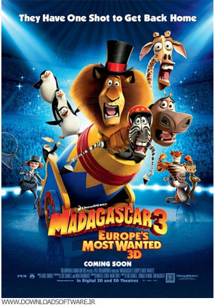 Madagascar 3  دانلود دوبله فارسی انیمیشن ماداگاسکار ۳ Madagascar 3 :Europes Most Wanted