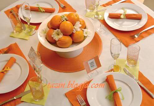 دکوراسیون . تزئینات و تزئین نارنجی