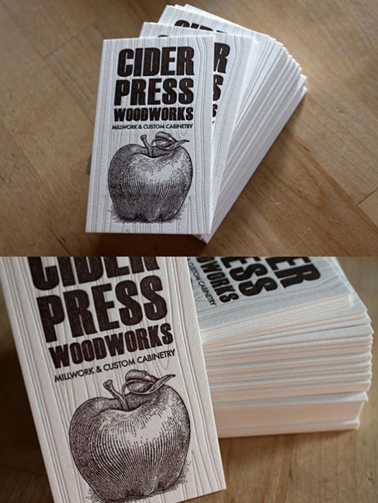 Cider Press WoodWorks 16 550x733 25 کارت ویزیت فوق العاده خلاقانه و منحصربفرد
